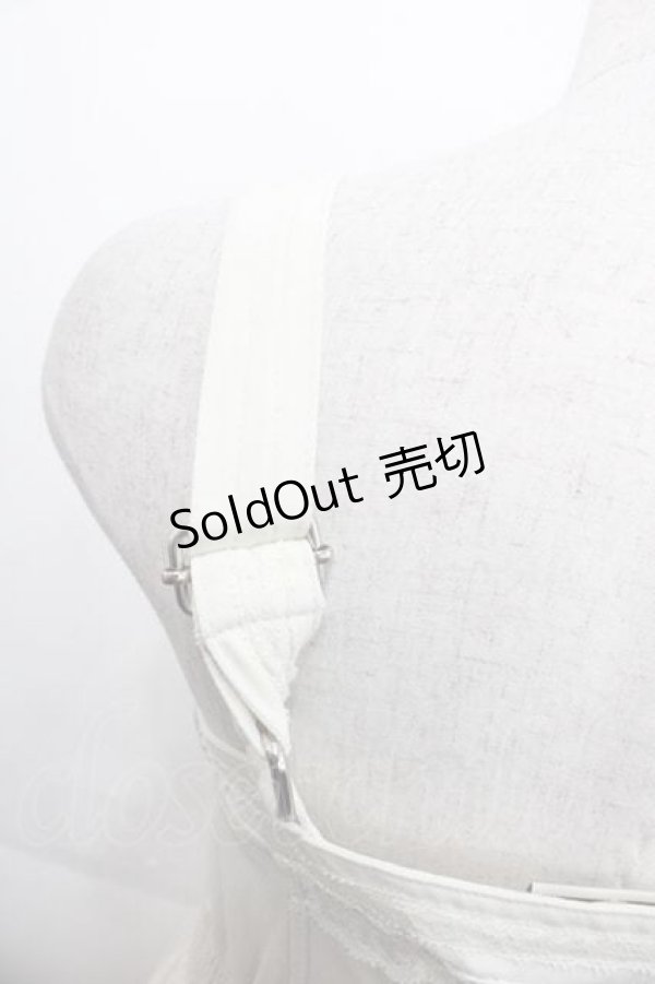 画像3: OZZ ANGELO / レース3段ジャンパースカート  アイボリー I-25-10-21-061-OO-OP-SA-ZI (3)