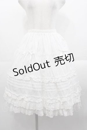 画像: BABY,THE STARS SHINE BRIGHT / プティフリルからみスカート  白 I-25-10-21-066-BA-SK-SA-ZI