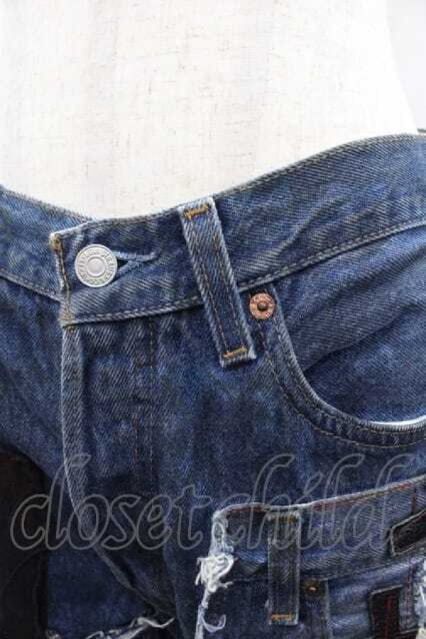 画像3: h.ANARCHY / Levi'sコラボデニムパンツ  青デニム I-25-10-21-080-HN-PA-SA-ZI (3)