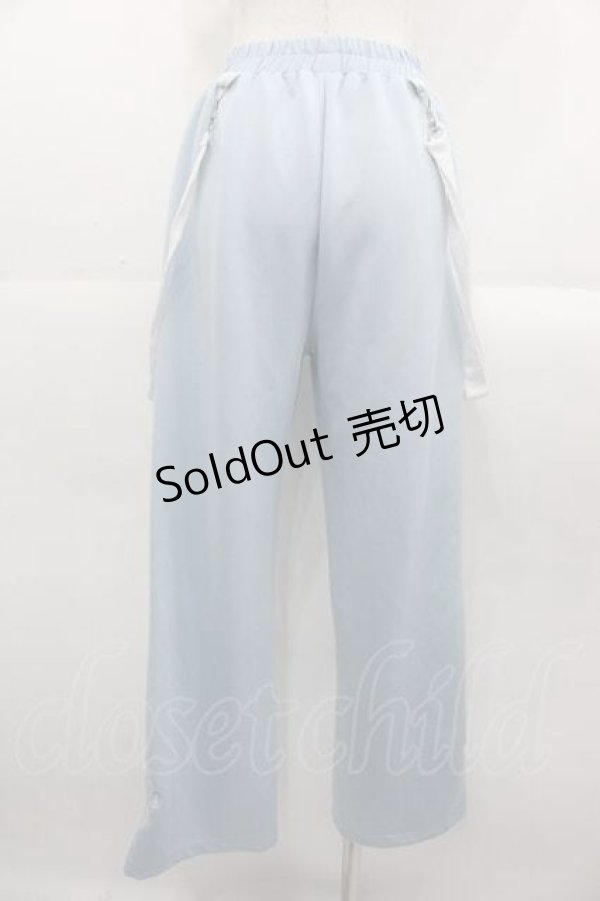 画像2: ACDC RAG / ドットネコパンツ  サックスＸ白 I-25-10-21-082-PU-PA-SA-ZI (2)