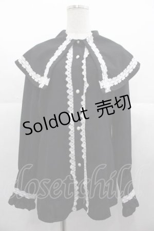 画像: MIHO MATSUDA / ブラウス・シャルル L 黒Ｘ白 I-25-10-21-009-GO-BL-SA-ZI