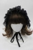 画像2: MARBLE / チュールヘッドドレス  黒 I-25-10-21-090-GO-AC-SA-ZI (2)