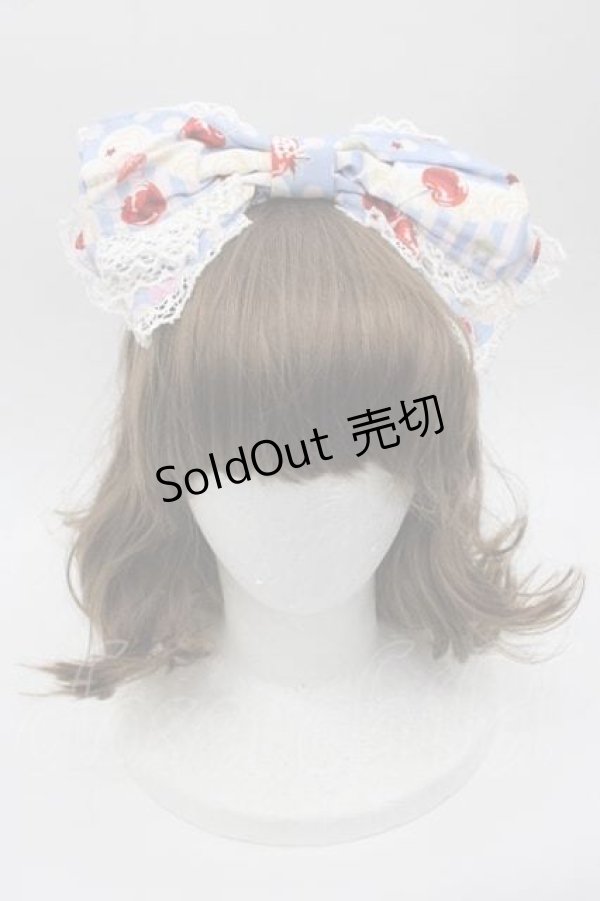 画像1: BABY,THE STARS SHINE BRIGHT / KiraKira Parfait柄カチューシャ  サックス I-25-10-21-091-BA-AC-SA-ZI (1)