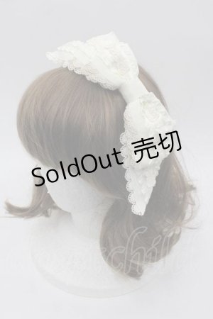 画像: ALICE and the PIRATES /  ローズフリルグログランカチューシャ  生成り I-25-10-21-092-PA-AC-SA-ZI