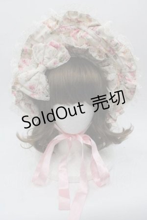 画像: metamorphose / ローズハーフボンネット  アイボリーＸピンク I-25-10-21-098-ME-AC-SA-ZI