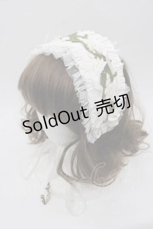 画像: Hoshibako Works / スズランの谷 モチーフレースヘッドドレス  ホワイト I-25-10-21-102-LO-ZA-SA-ZI