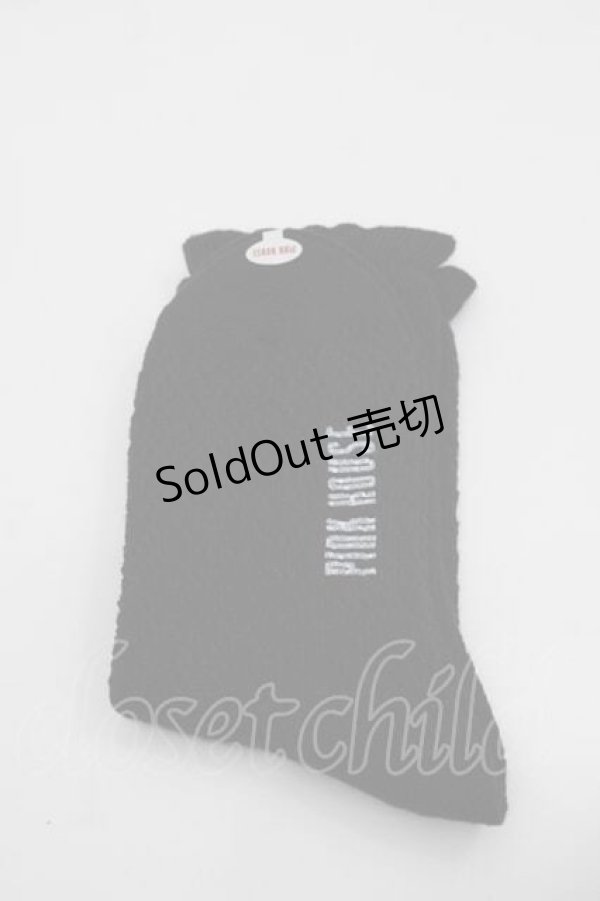 画像2: PINK HOUSE / 透かし柄ソックス  黒 I-25-10-21-121-LO-ZA-SA-ZI (2)