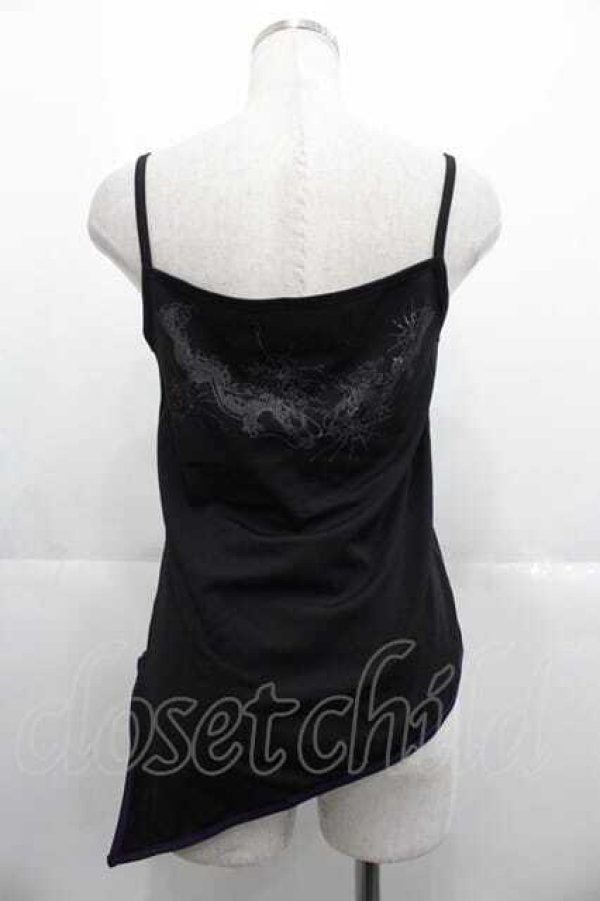 画像2: h.ANARCHY / 龍プリントキャミ  黒Ｘ紫 I-25-10-21-017-HN-TO-SA-ZI (2)