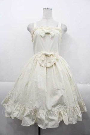 画像: ALICE and the PIRATES / A/Pバッスルジャンパースカート  生成り I-25-10-21-030-PA-OP-SA-ZI