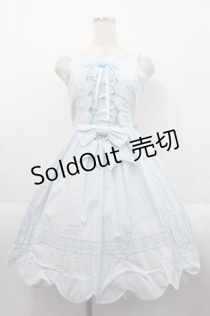 画像: Angelic Pretty / クリーミィスカラップジャンパースカート  サックス I-25-10-21-031-AP-OP-SA-ZI