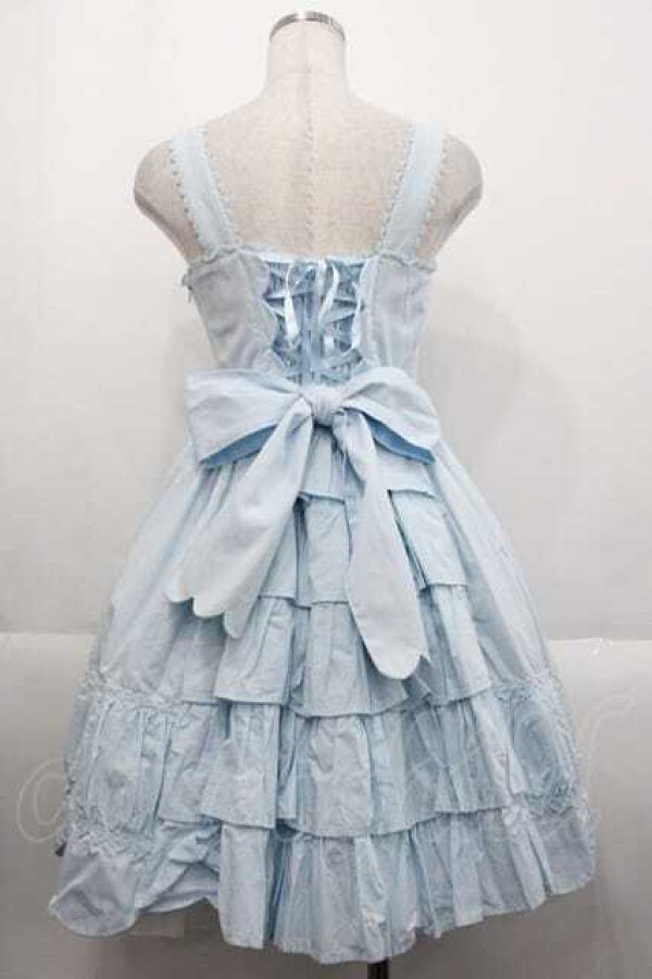 画像2: Angelic Pretty / クリーミィスカラップジャンパースカート  サックス I-25-10-21-031-AP-OP-SA-ZI (2)