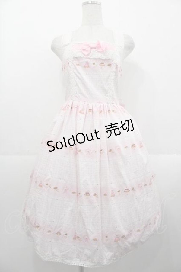 画像1: BABY,THE STARS SHINE BRIGHT / うさくみゃスウィーツジャンパースカート  ピンク I-25-10-21-032-BA-OP-SA-ZI (1)