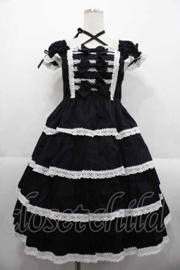 babythestarsshinebright ジャンパースカート　ブラック Captain Chrisアップリケ付きジャンパースカート – BABY, THE