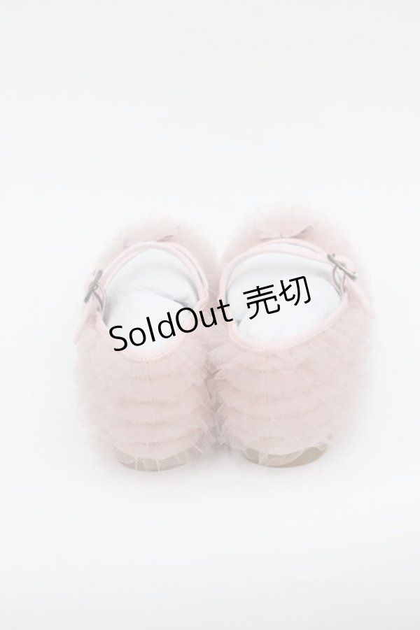 画像3: PINK HOUSE / ソフトチュールフリルバレエシューズ 3(M) ピンク I-25-10-24-052-LO-SH-SA-ZI (3)