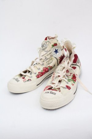 画像: PINK HOUSE / CONVERSE サロンドフレーズスニーカー 24CM アイボリー I-25-10-24-053-LO-SH-SA-ZI