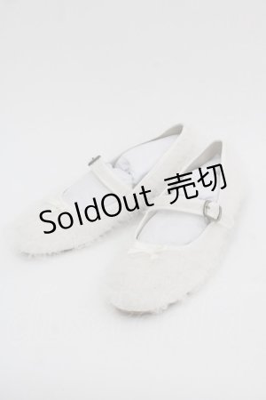 画像: PINK HOUSE / ソフトチュールフリルバレエシューズ 3(M) 白 I-25-10-24-055-LO-SH-SA-ZI