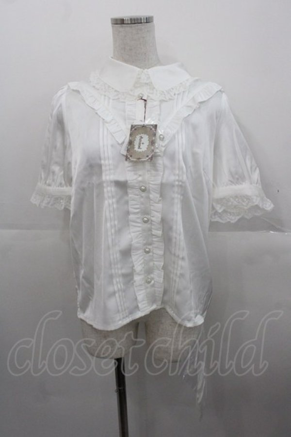 画像1: Amavel / Classical Doll レースフリルブラウス  白 I-25-10-24-058-CA-BL-SA-ZI (1)