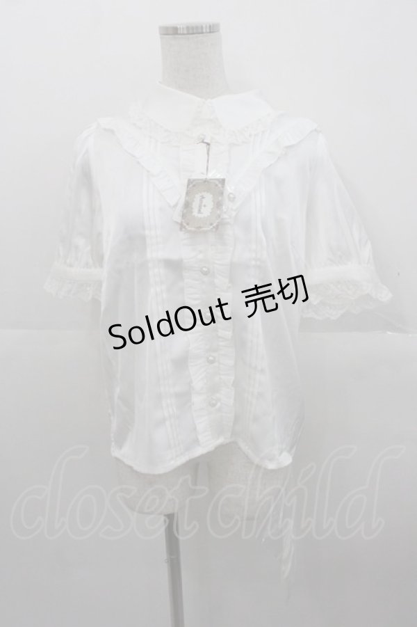 画像1: Amavel / Classical Doll レースフリルブラウス  白 I-25-10-24-058-CA-BL-SA-ZI (1)