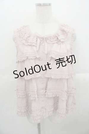 画像: PINK HOUSE / ローンフリル段々ブラウス  ピンク I-25-10-24-063-LO-TO-SA-ZI