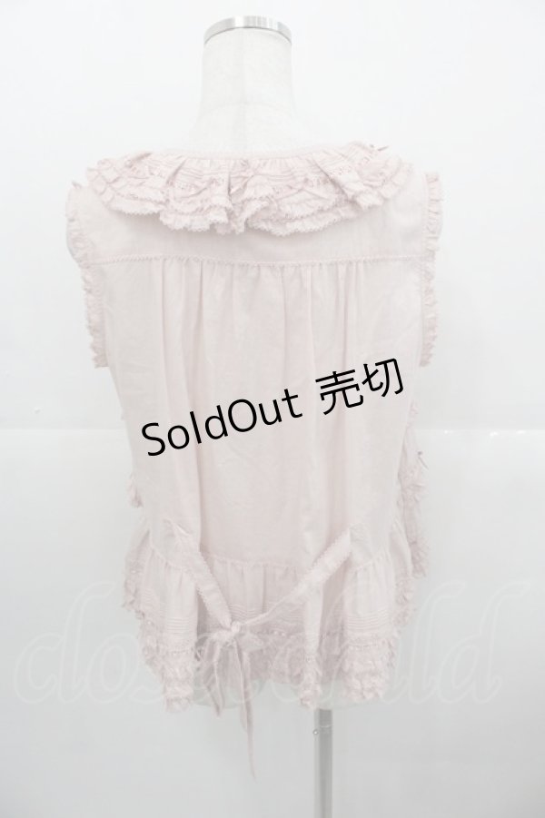 画像2: PINK HOUSE / ローンフリル段々ブラウス  ピンク I-25-10-24-063-LO-TO-SA-ZI (2)