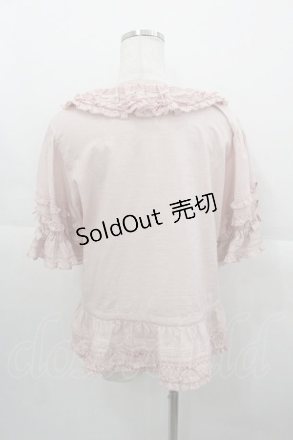 画像2: PINK HOUSE / ローンフリルブラウス  ピンク I-25-10-24-064-LO-BL-SA-ZI (2)