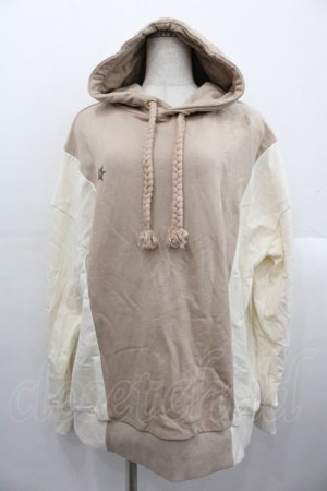 画像: Maison de FLEUR / Rapunzel/スウェットパーカー  ベージュＸアイボリー I-25-10-24-074-LO-TO-SA-ZI