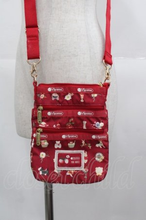 画像: PINK HOUSE / 3 ZIP CROSSBODYピンクハウスフェイバリッツB  赤 I-25-10-24-007-LO-BG-SA-ZI