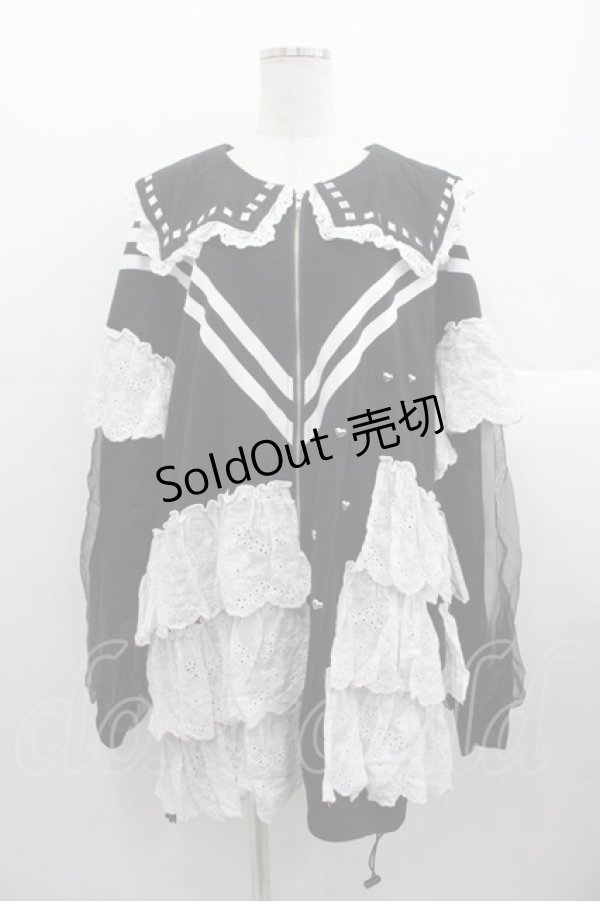 画像1: Jamie エーエヌケー / リメイクセーラーパーカー  ブラック I-25-10-24-075-LO-CO-SA-ZI (1)