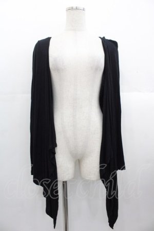 画像: MIHO MATSUDA / 変形カーディガン  黒 I-25-10-24-083-GO-TO-SA-ZI