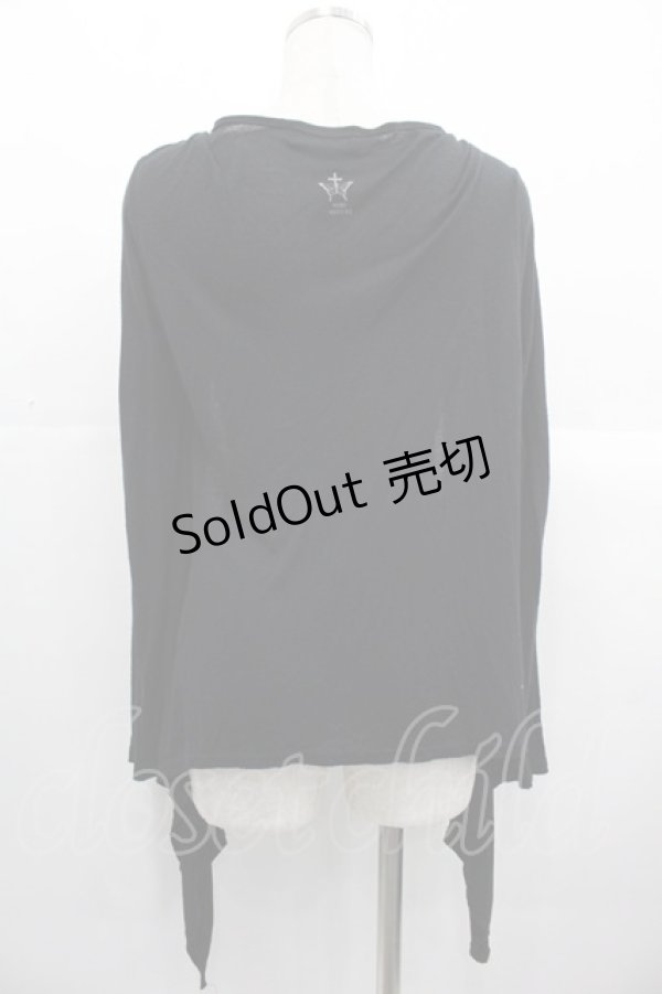 画像2: MIHO MATSUDA / 変形カーディガン  黒 I-25-10-24-083-GO-TO-SA-ZI (2)