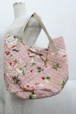 画像1: PINK HOUSE / Berry Roseプリントバッグ  ピンク I-25-10-24-008-LO-BG-SA-ZI (1)