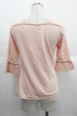 画像2: PINK HOUSE / 薔薇モチーフ付き五分袖プルオーバー M ピンク I-25-10-24-088-LO-TO-SA-ZI (2)