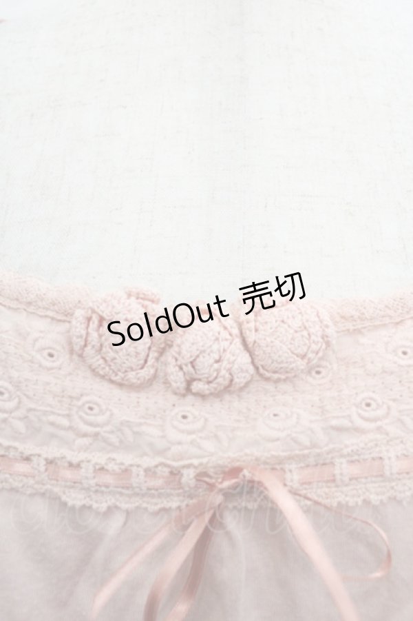 画像3: PINK HOUSE / 薔薇モチーフ付き五分袖プルオーバー M ピンク I-25-10-24-088-LO-TO-SA-ZI (3)