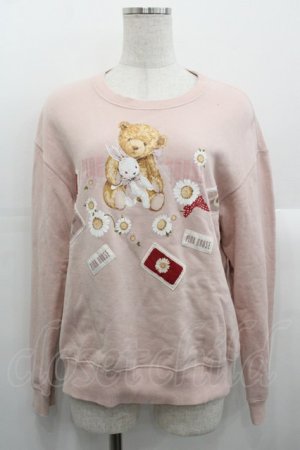 画像: PINK HOUSE / ひな菊ロンドプリントトレーナー  ピンク I-25-10-24-092-LO-TO-SA-ZI