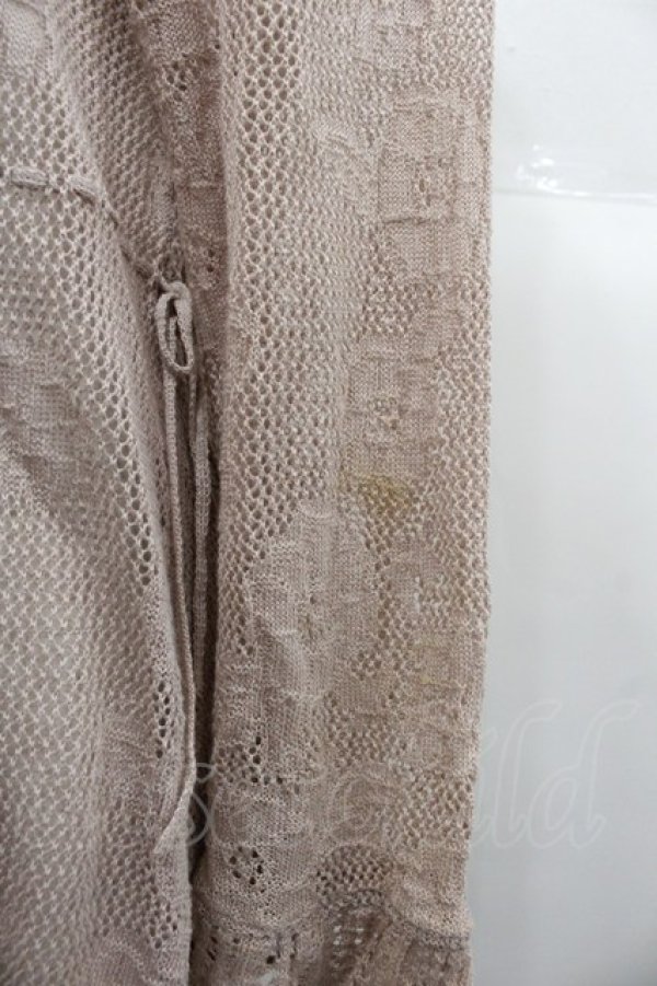 画像3: INGEBORG / メッシュニットカーディガン 9号 ピンク I-25-10-24-093-LO-TO-SA-ZI (3)
