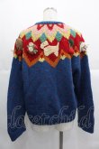 画像2: PINK HOUSE / モチーフ付きニットカーディガン  ブルー I-25-10-24-094-LO-TO-SA-ZI (2)