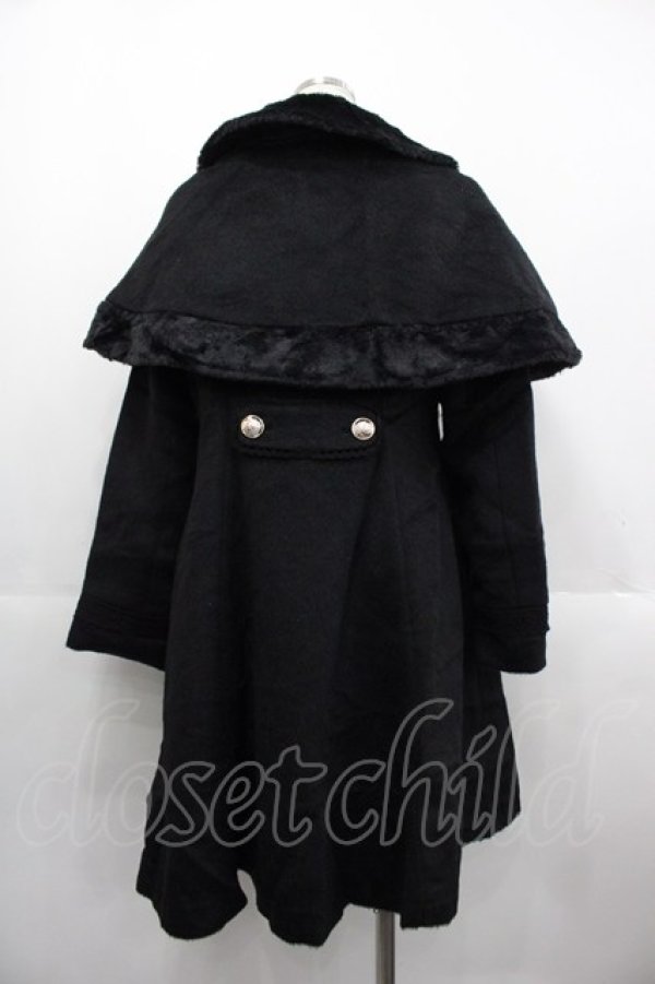 画像2: axes femme POETIQUE / ケープ付きコート  黒 I-25-10-24-097-AX-CO-SA-ZI (2)