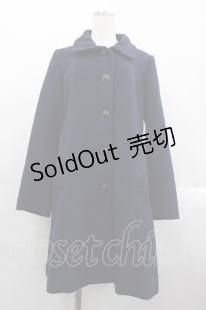 画像: axes femme / レース襟コート  ネイビー I-25-10-24-099-AX-CO-SA-ZI