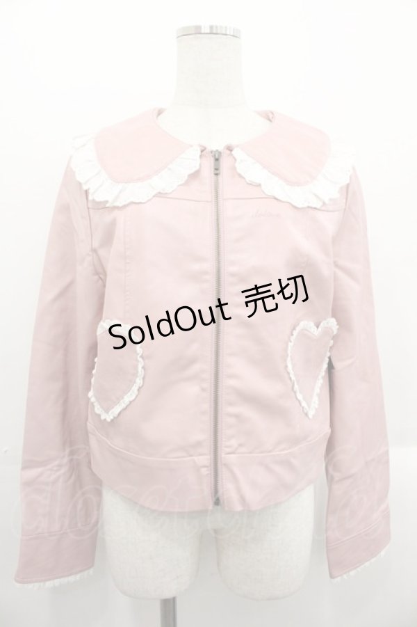 画像1: Lolime / Grrrlismライダースジャケット LL ピンク I-25-10-24-101-LO-JA-SA-ZI (1)
