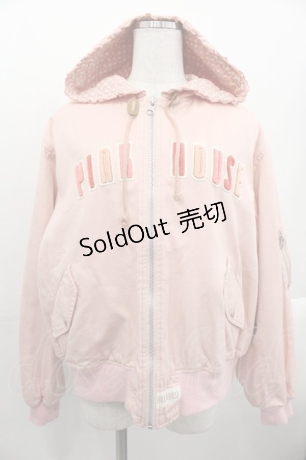 画像1: PINK HOUSE / ひな菊ロンド刺繍ブルゾン  ピンク I-25-10-24-103-LO-JA-SA-ZI (1)
