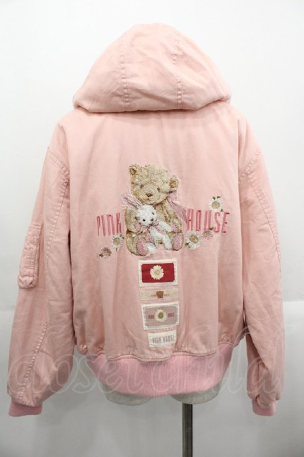 画像2: PINK HOUSE / ひな菊ロンド刺繍ブルゾン  ピンク I-25-10-24-103-LO-JA-SA-ZI (2)