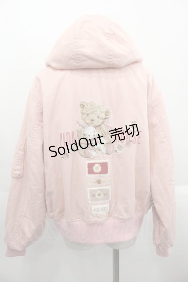 画像2: PINK HOUSE / ひな菊ロンド刺繍ブルゾン  ピンク I-25-10-24-103-LO-JA-SA-ZI (2)