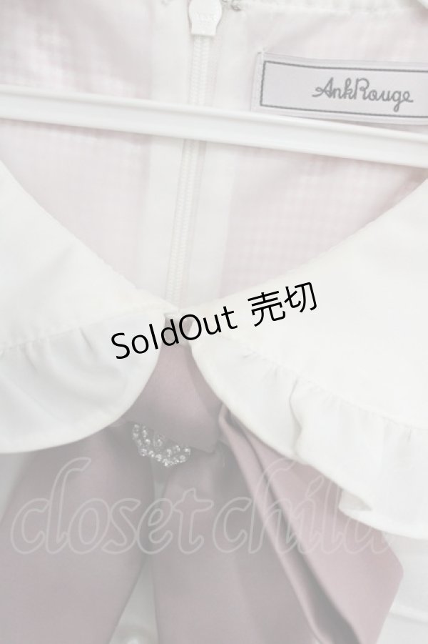 画像3: Ank Rouge / ドーリーギンガムコンビネゾン  ピンクｘ白チェック I-25-10-24-111-CA-OP-SA-ZI (3)