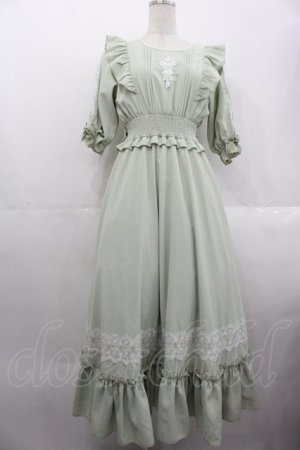 画像: Amavel / Feminine Bouquetロングワンピース  ミントグリーン I-25-10-24-118-CA-OP-SA-ZI