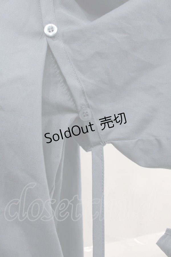 画像3: DearMyLoveRose / マルチwayボウタイリボンシャツワンピース M-L デニムライク I-25-10-24-119-EL-BL-SA-ZI (3)