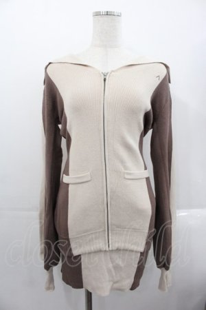 画像: ANDMARY / Rita knit set up  ベージュ I-25-10-24-121-LO-JA-SA-ZI