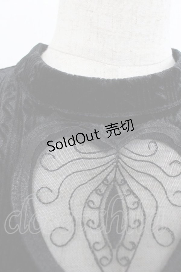 画像3: DARK IN LOVE / Gothic double heart front belt waist dress M ブラック I-25-10-24-122-PU-OP-SA-ZI (3)