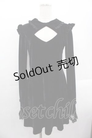 画像: KILLSTAR / ベロアワンピース S ブラック I-25-10-24-125-PU-OP-SA-ZI