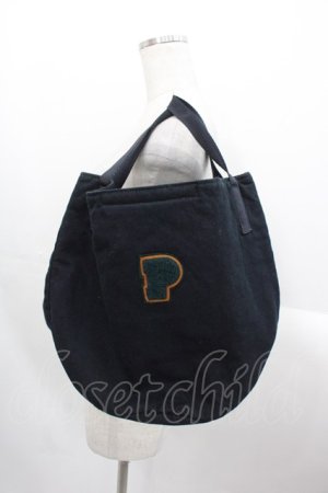 画像: PINK HOUSE / PHワッペンばけつ型バッグ  黒 I-25-10-24-002-LO-BG-SA-ZI