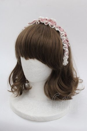 画像: m petit by misako / TT*AMレースカチューシャ  ピンク I-25-10-24-013-LO-AC-SA-ZI